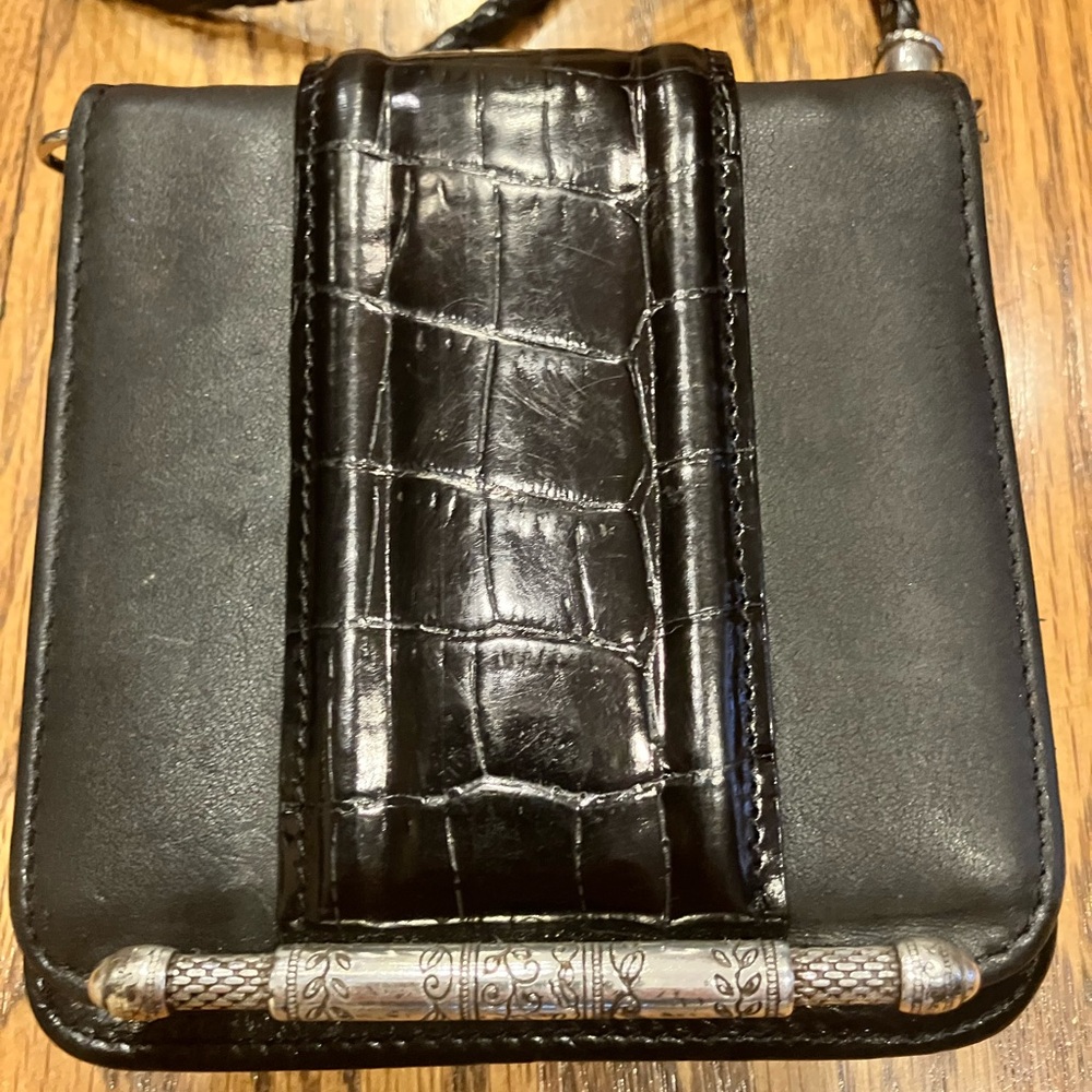 Brighton | Crossbody Wallet Belt Bag Black & Brown - Picture 2 of 10
